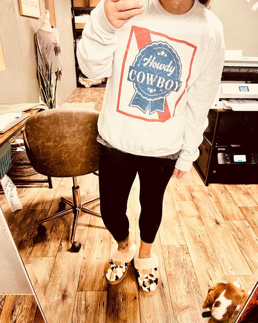 Howdy Blue Collar Cowboy