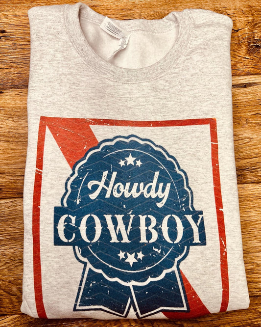 Howdy Blue Collar Cowboy