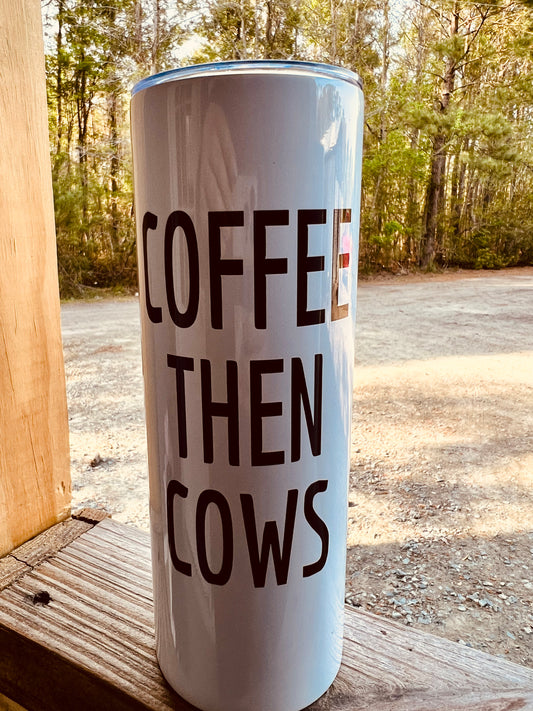Coffee then cows